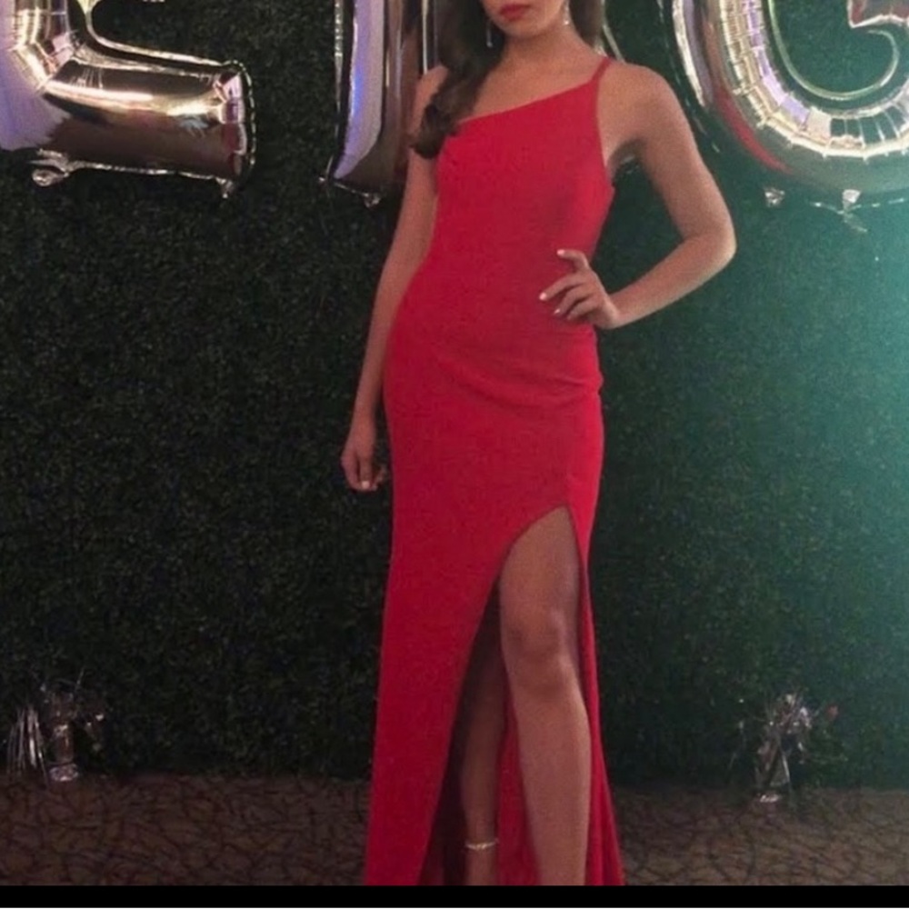 Xcaret red long dress, used one time, like new, size 2